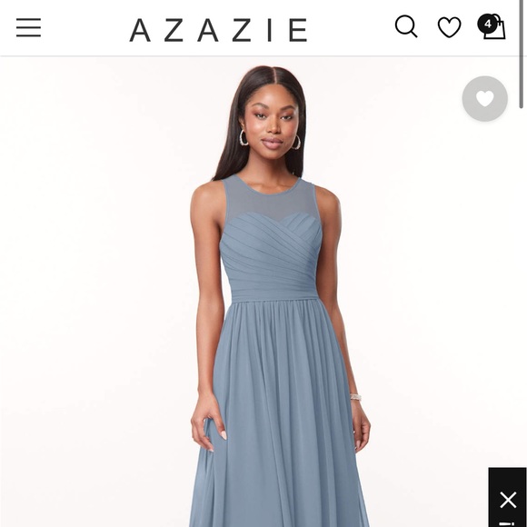 Dusty Blue Dress - Picture 6 of 7